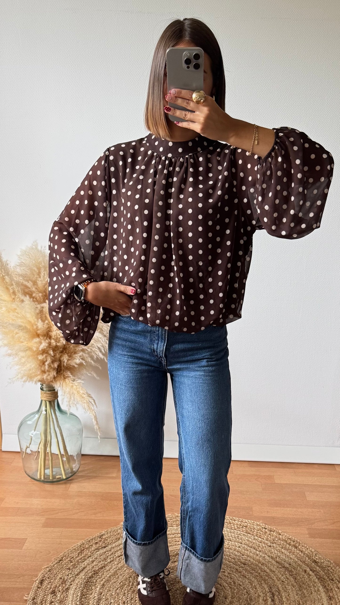 Blouse à Pois