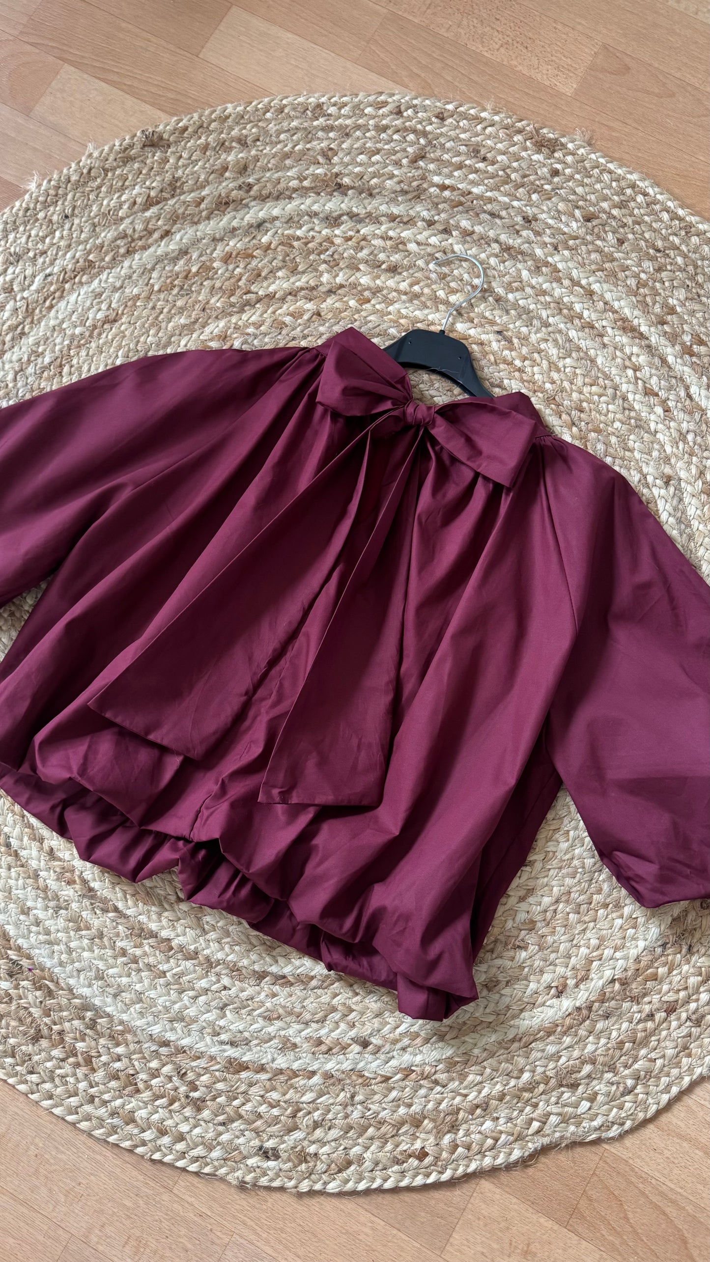 Blouse Volante Bordeaux