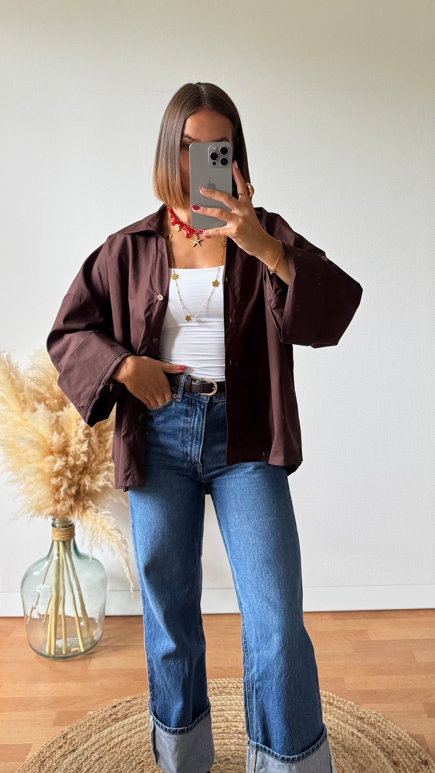 Chemise Alex Marron