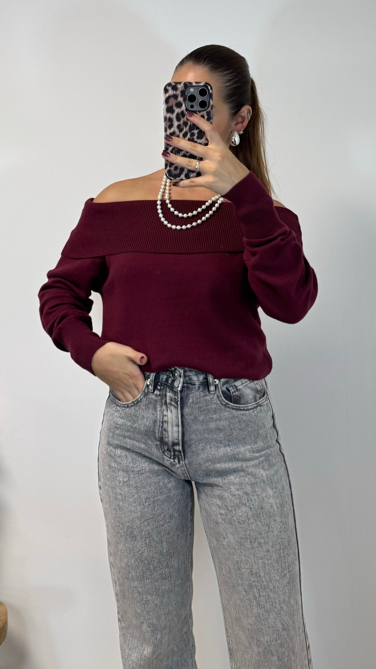 Pull Ava Bordeaux
