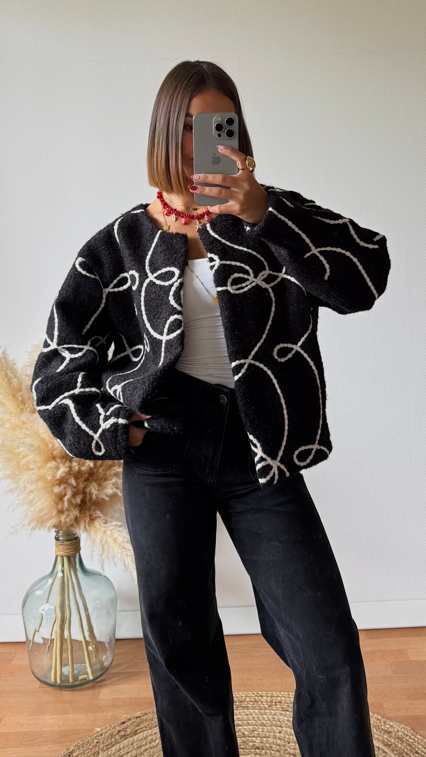 Veste Lize Noir