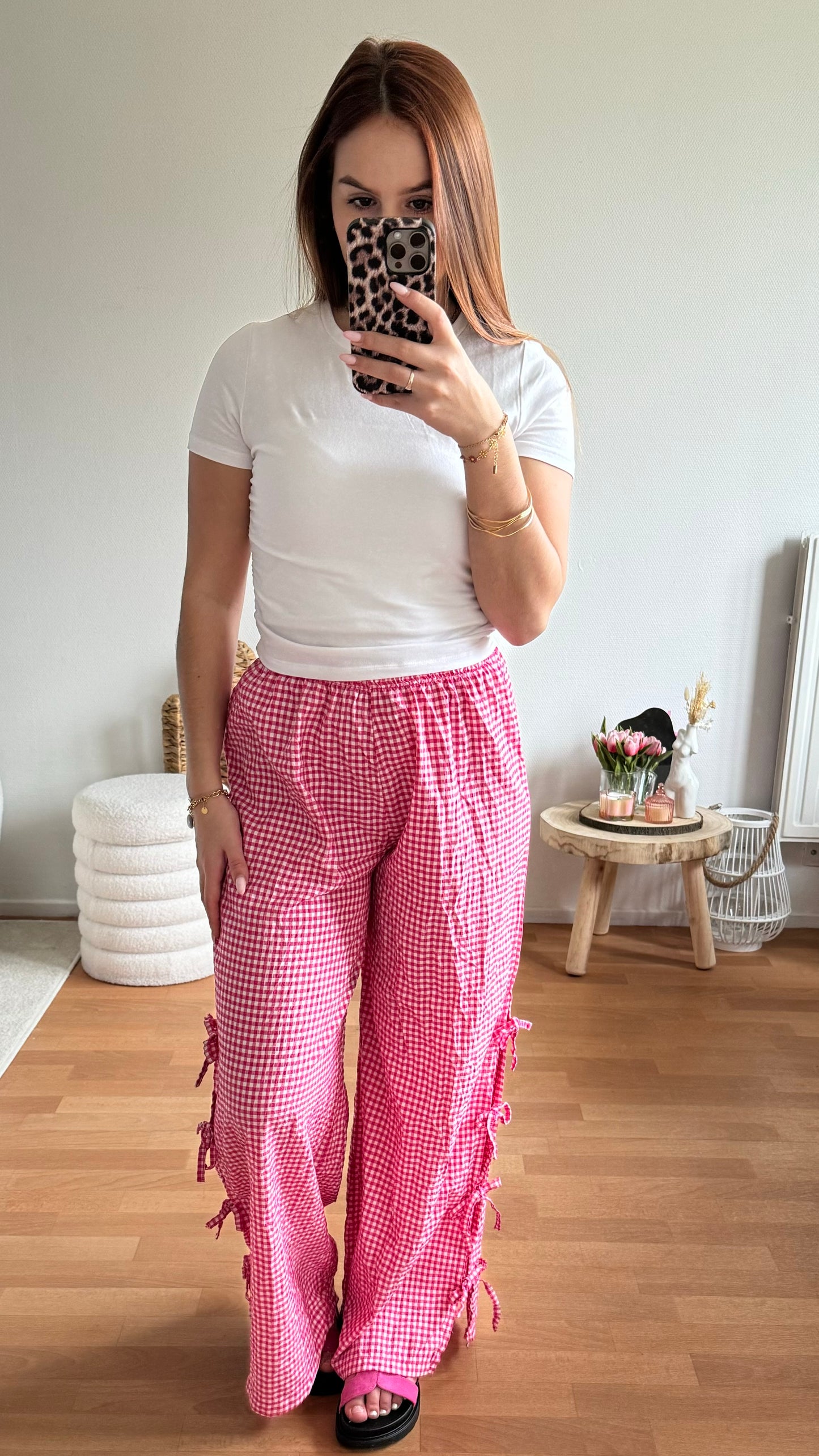 Pantalon à carreaux