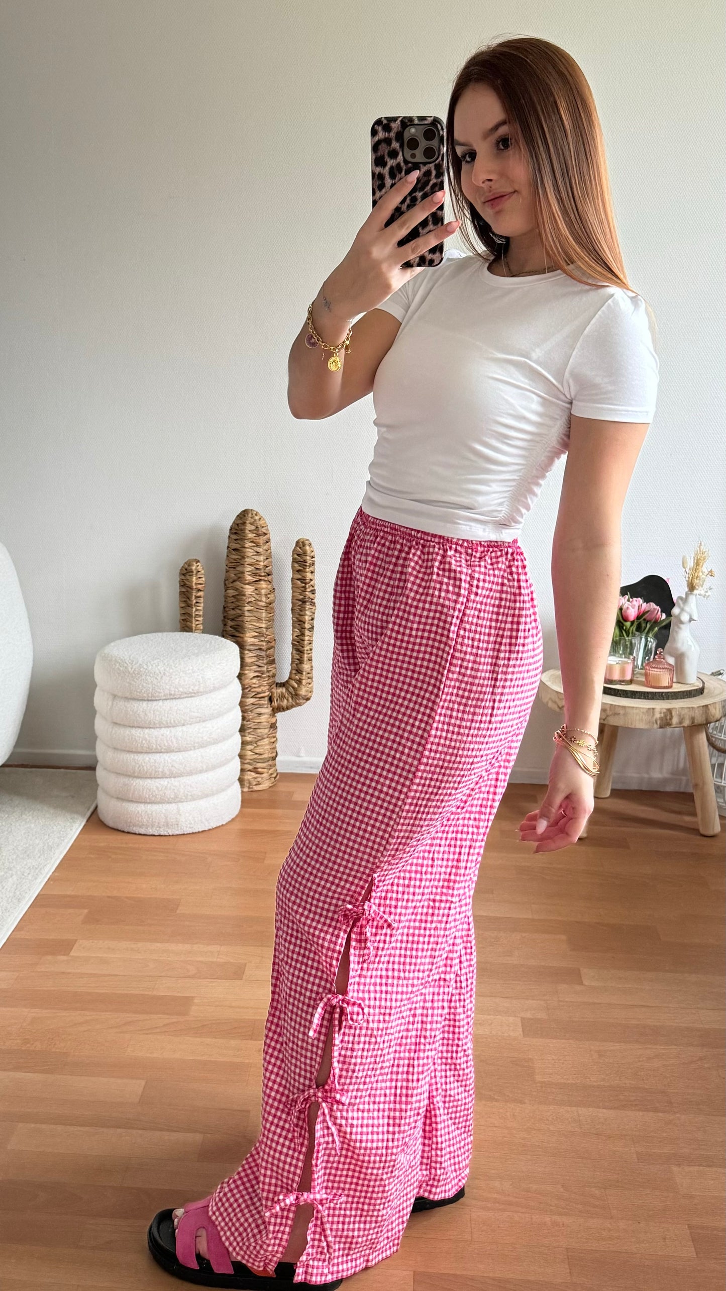 Pantalon à carreaux