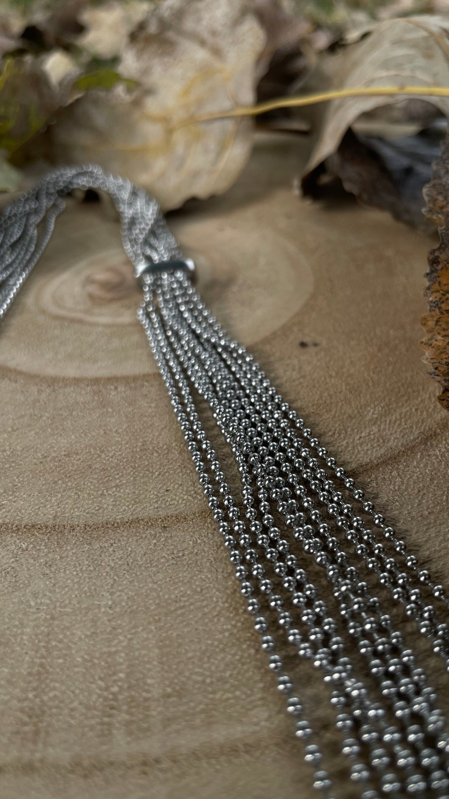 Sautoir Argenté Strass