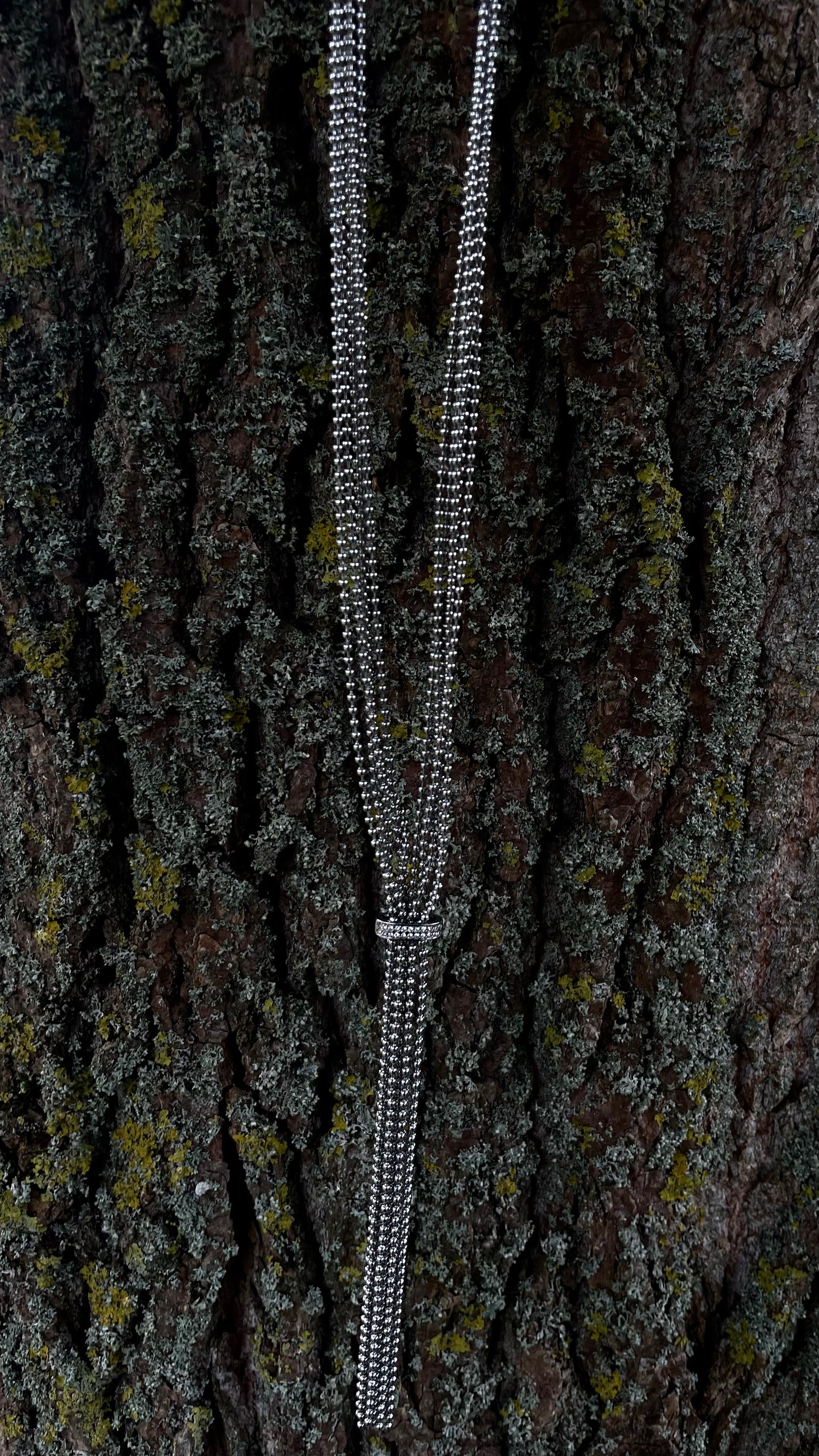 Sautoir Argenté Strass