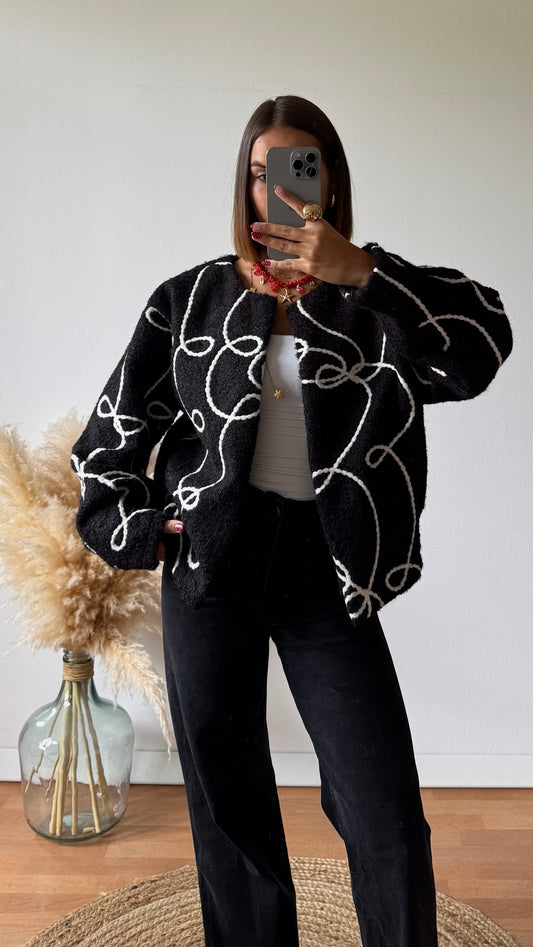 Veste Lize Noir