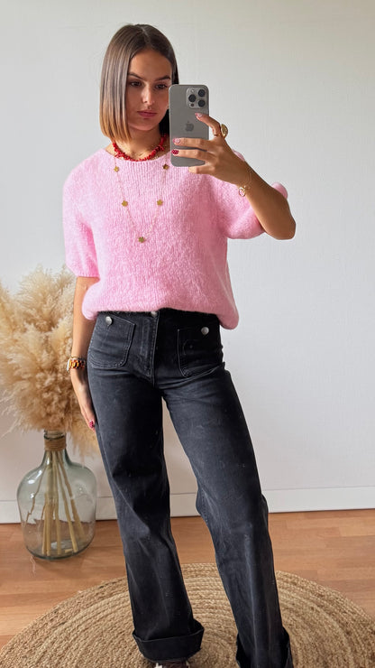 Pull Alpaga Rose
