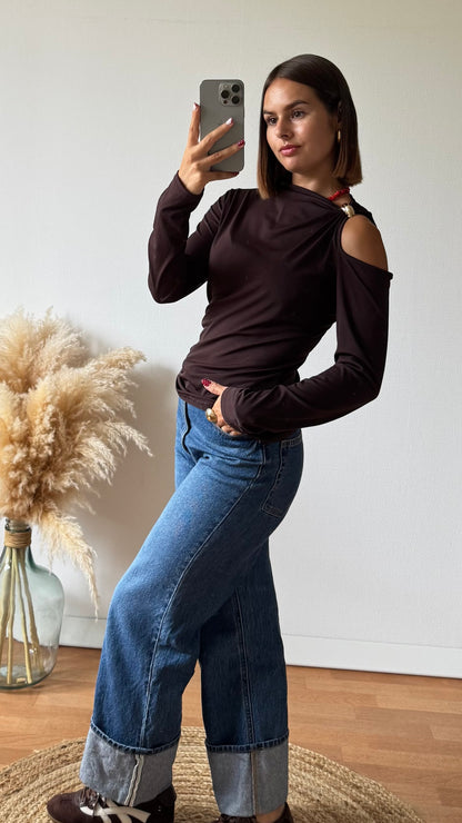Top Loriane Marron