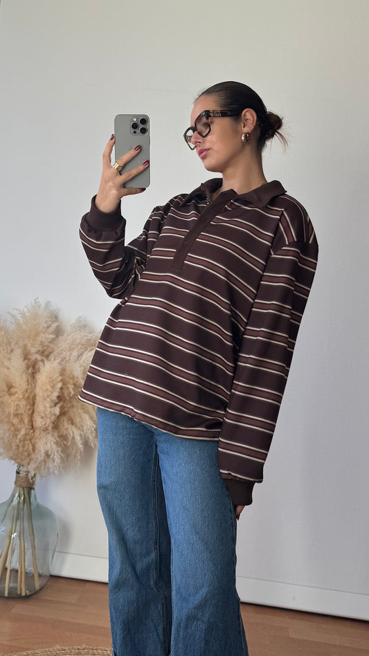 Polo Armelle Chocolat