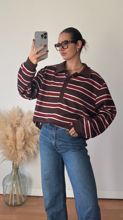 Polo Armelle Bordeaux